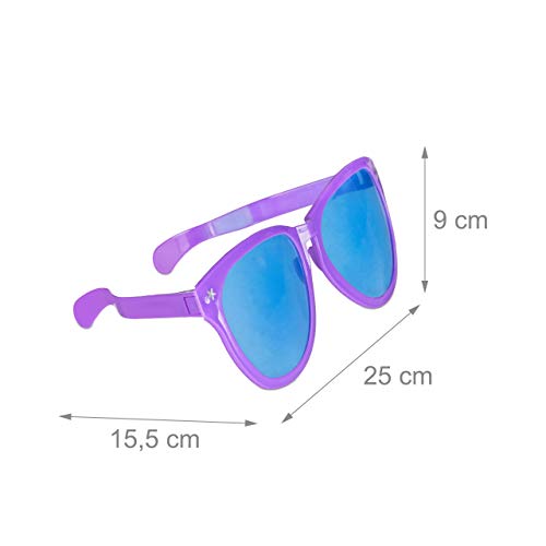 Relaxdays Gafas Fiesta Gigantes, 25 cm