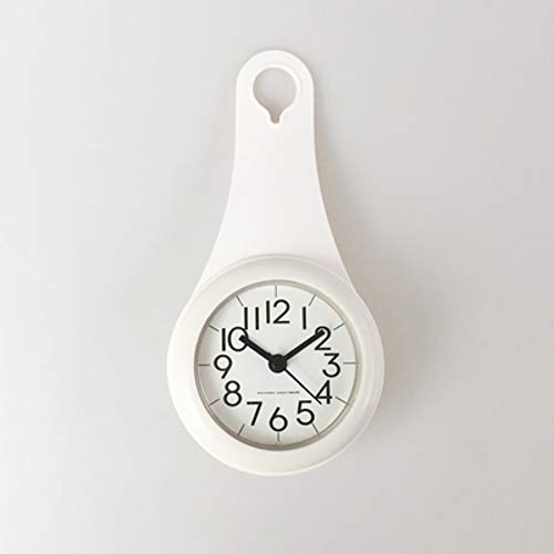 Reloj de Aspirador nórdico, Cocina silenciosa, Impermeable, baño, baño, Sala de Estar, Mini Reloj de Pared Creativo