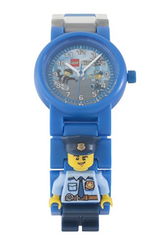 Reloj modificable infantil 8021193 de LEGO City con figurita de policía