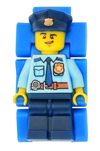 Reloj modificable infantil 8021193 de LEGO City con figurita de policía