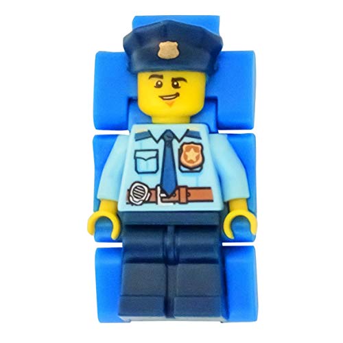 Reloj modificable infantil 8021193 de LEGO City con figurita de policía