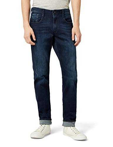 REPLAY Anbass Vaqueros Slim, Azul (Dark Blue 7), W29/L34 (Talla del Fabricante: 29) para Hombre