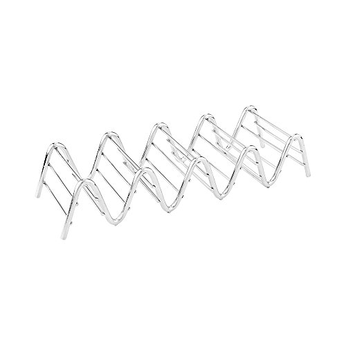 Restaurantware 1 Count Quattro Stainless Steel Taco Rack Stand