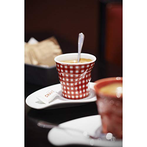 Revol RV002485 Espresso - Platillo para taza de café (1 unidad, porcelana), color blanco