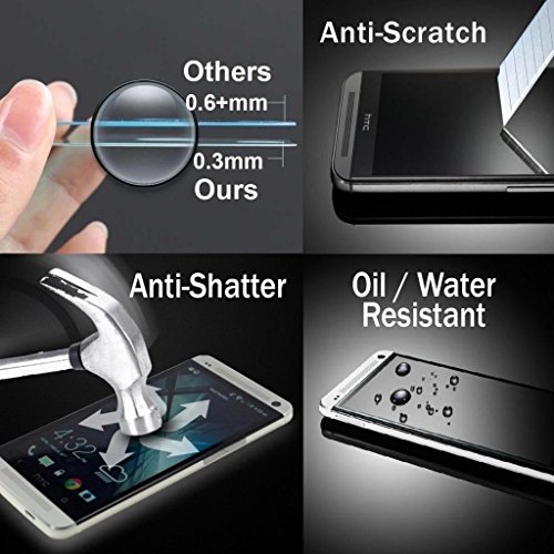 REY Protector de Pantalla para Sony Xperia L1, Cristal Vidrio Templado Premium