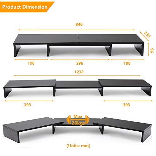 RFIVER 3 Soporte para Monitor Elevador para Pantalla de Ordenador Portátil CM1009