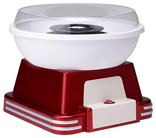 Ricatech Retro Line Cotton Candy Maker maquina algodon de azucar, Rojo, Blanco