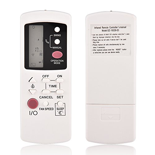 Richer-R Mando a Distancia para Aire Acondicionado,Reemplazo de Control Remoto para Galanz GZ-1002A-E3/GZ-1002B-E1/GZ-1002B-E3/GZ01-BEJ0-000