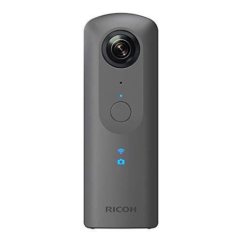 Ricoh Theta V - Cámara esférica 360° de 14 MP (Bluetooth, Android, 4K) color gris metalizado