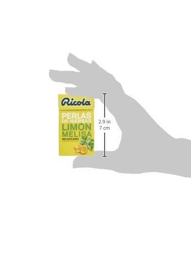 Ricola - Caramelos de goma sin azúcares, Perlas de Hierbas, Limon, 25 g