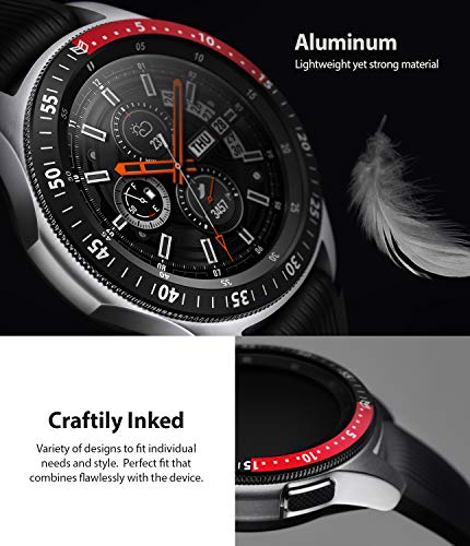 Ringke Bezel Styling para Galaxy Watch 46mm / Galaxy Gear S3 Frontier & Classic, Bisel Anillo Cubrir Anti-rasguños Proteccion - [Aluminio] GW-46-09