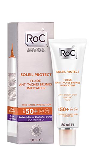 ROC Soleil Protect - Fluido Unificante, Anti-Manchas, SPF50+, 50 ml