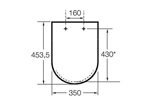 Roca A801470004 Tapa y asiento para inodoro, distancia entre los orificios de anclaje: 16 cm, Blanco