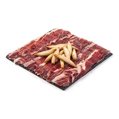 RODILLA&GONZALEZ, Jamón Ibérico, Jamón cebo campo Loncheado (cortado a cuchillo), Jamón cebo, Pack 10 sobres de 100 gr. Elaboración artesanal en Guijuelo, Salamanca