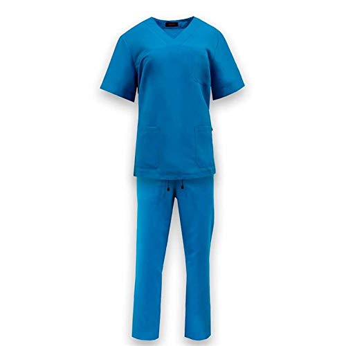 ROGER CON213 Uniforme Sanitario Repelente Agua 3M Microfibra Unisex Sanitario Casaca y pantalón (Varias Tallas y Colores)