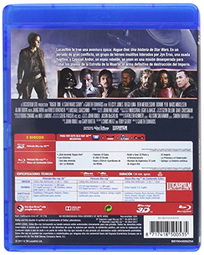 Rogue One: Una Historia De Star Wars (3D + 2D + Bonus) [Blu-ray]