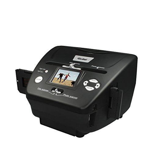 Rollei PDF-S 240 SE - Multi escáner de 5,1 megapíxeles para diapositivas, negativos y fotos, incl, Software de edición de imágenes, Color Negro