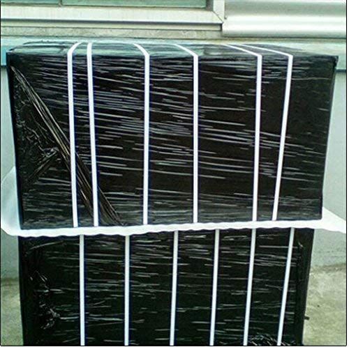 Rollos de film negro elástico para paquetes postales (400 mm x 250 m), negro, pack de 1