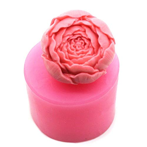 Rose Flower Box Vela Moldes de silicona Molde de fabricación de jabón casero para decoración de pasteles Boda Baby Shower Cumpleaños Regalo de Navidad DIY Craft Pack de 2