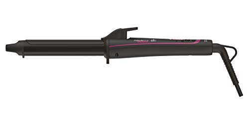 Rowenta CF3212F0 - Tenacillas para rizar el pelo Clásica 25 mm de diámetro con recubrimiento de Keratina y Turmalina de hasta 200 º y función iónica, brillo, antifrizz, color Negro