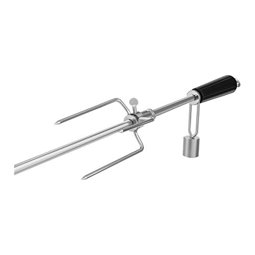 Royal Catering Pincho para Asados con Motor Asador Giratorio RCRR-150 (Capacidad de Carga: 7 kg, Longitud de Trabajo: 130 cm, Longitud Total: 140 cm)