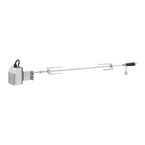 Royal Catering Pincho para Asados con Motor RCRR-120 (Longitud De Aplicación De 105 cm, Velocidad 2 RPM, Acero Inoxidable)