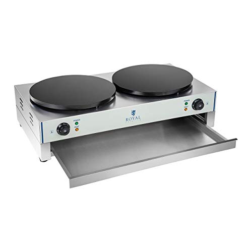 Royal Catering - RCEC-6000-E - Crepera - 40 cm - 2 x 3000 Watt - 2.0