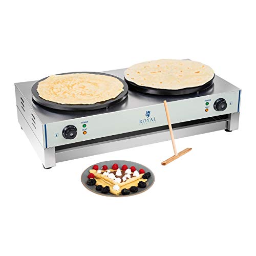 Royal Catering - RCEC-6000-E - Crepera - 40 cm - 2 x 3000 Watt - 2.0