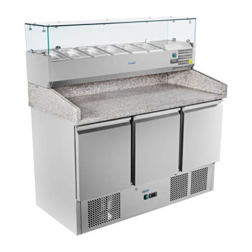 Royal Catering - RCKT-140/70-V - Bajomostrador refrigerado - 140x70cm - de granito - 380 l - 300 watt