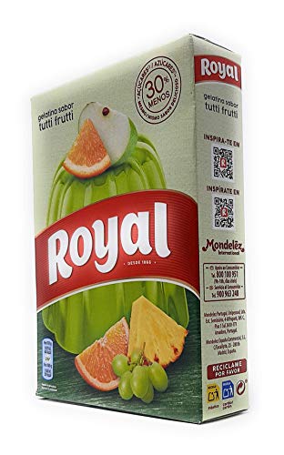 Royal, Gelatina en Polvo, Sabor Tutti Fritti, 30% Menos Azúcares, 114 g