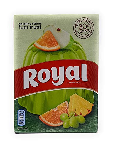 Royal, Gelatina en Polvo, Sabor Tutti Fritti, 30% Menos Azúcares, 114 g