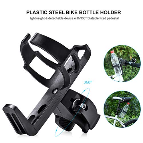 RUNACC Portabidón de Bicicleta Ajustable Portabidón para Bicicleta Botella Jaula Estante Cochecito para MTB （Azul 1pcs）