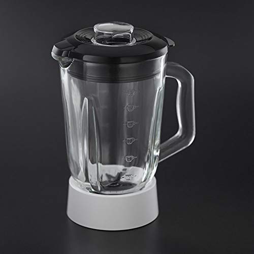 Russell Hobbs Horizon - Batidora de Vaso (Jarra Cristal, Batidora Smoothies, 650W, Inox, Blanco y Negro) -ref. 24721-56