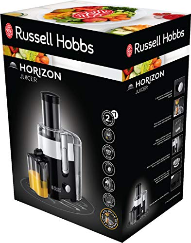 Russell Hobbs Horizon - Licuadora y Exprimidor Eléctrico (550 W, Plástico, Sin BPA, Blanco y Negro) - ref. 24741-56