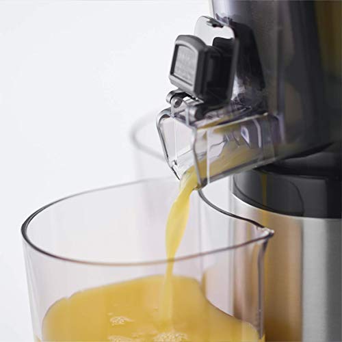 Russell Hobbs Slow Juicer 25170-56 - Licuadora de extracción lenta para zumos, 150 W, acero inoxidable