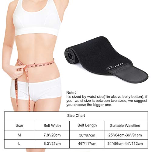 Ryaco Faja Reductora Adelgazante, Abdominal Cintura Adelgazante para Hombre y Mujer Adjustable Faja Lumbar de Trabajo Deportiva Acelerar la Pérdida de Peso, la Quema de Grasas, Efecto Sauna (L)