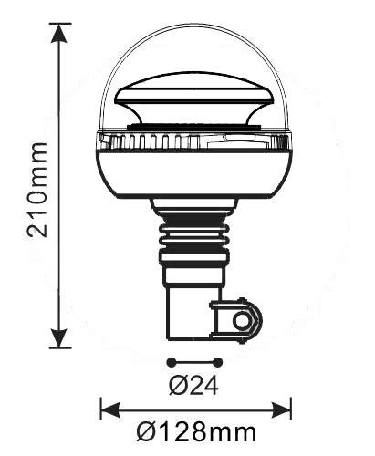 Ryme Automotive - Rotativo De Señalización LED R65 Flexible