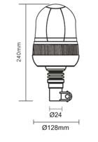 Ryme Automotive - Rotativo Flexible Led - 12/24V Led - 12/24 V. Smd