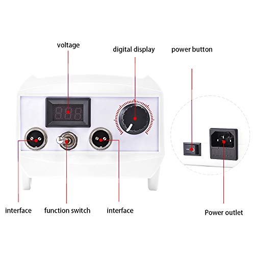 S SMAUTOP Kit de quema de leña, máquina de pirograbado de 60 W con 23 puntas de alambre de pirograbado Control de temperatura ajustable para cuero y calabaza de madera, blanco