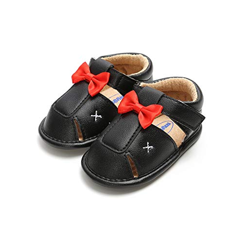 Sabe Baby Boys T-Tied Casual Sandalias de suela suave antideslizante Vestir Pram Zapatos, color Beige, talla 0-6 meses