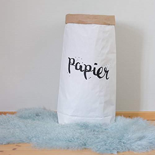 Saco de papel, bolsa de papel, manualidades, Marrón y Blanco