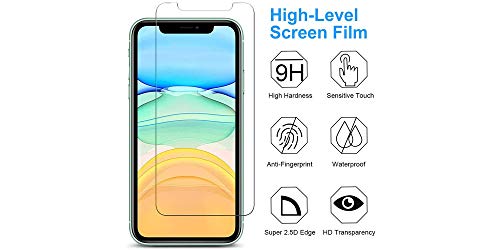 SAGPAD [2 Piezas] [2 Piezas] Cristal Templado para iPhone XR/ 11, Cubierta Completa Vidrio Templado 9H Protector Pantalla Premium, Anti-Huella Digital, Anti-Burbujas para XR/ 11