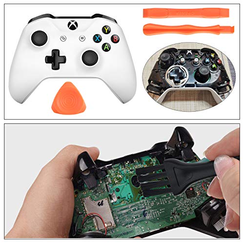 Sainwora Kit de reparación de puerto de enchufe para auriculares de repuesto para XBOX ONE S, incluye 2 tomas de puerto para toma de auriculares de 3,5 mm, destornilladores S2 7 piezas