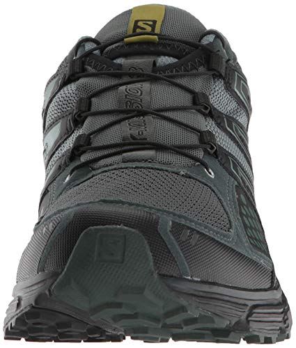 Salomon X-Mission 3, Zapatillas de Trail Running para Hombre, Verde (Urban Chic/Black/Guacamole), 43 1/3 EU