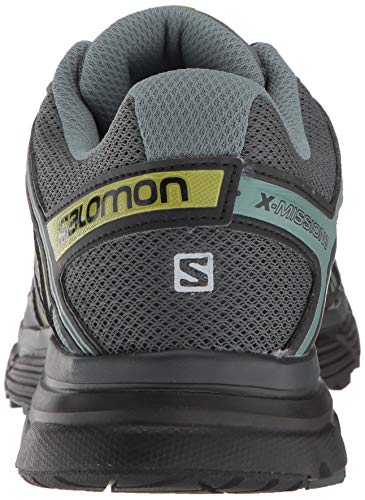 Salomon X-Mission 3, Zapatillas de Trail Running para Hombre, Verde (Urban Chic/Black/Guacamole), 43 1/3 EU