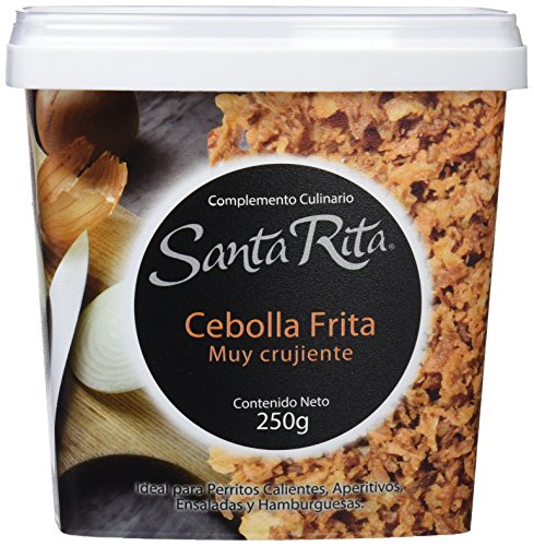 Santa Rita Cebolla Frita muy Crujiente - 3 Paquetes de 250 gr - Total: 750 gr