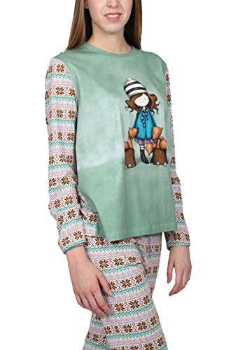 SANTORO GORJUSS El Antoro zorros largo Leeve pijama Et para Mujer S Verde