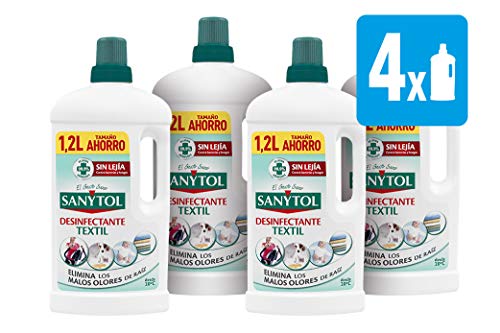 Sanytol - Desinfectante para Ropa sin Lejía - [Pack de 4 x1200ml]- Total: 4800 ml