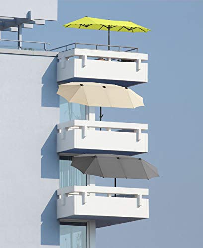 Schneider 746-15 Salerno - Parasol rectangular (300 x 150 cm), color gris