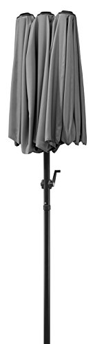 Schneider 746-15 Salerno - Parasol rectangular (300 x 150 cm), color gris